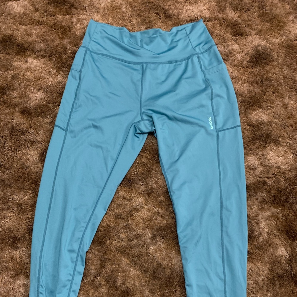 Reebok Active Pants XXL Teal With Pockets